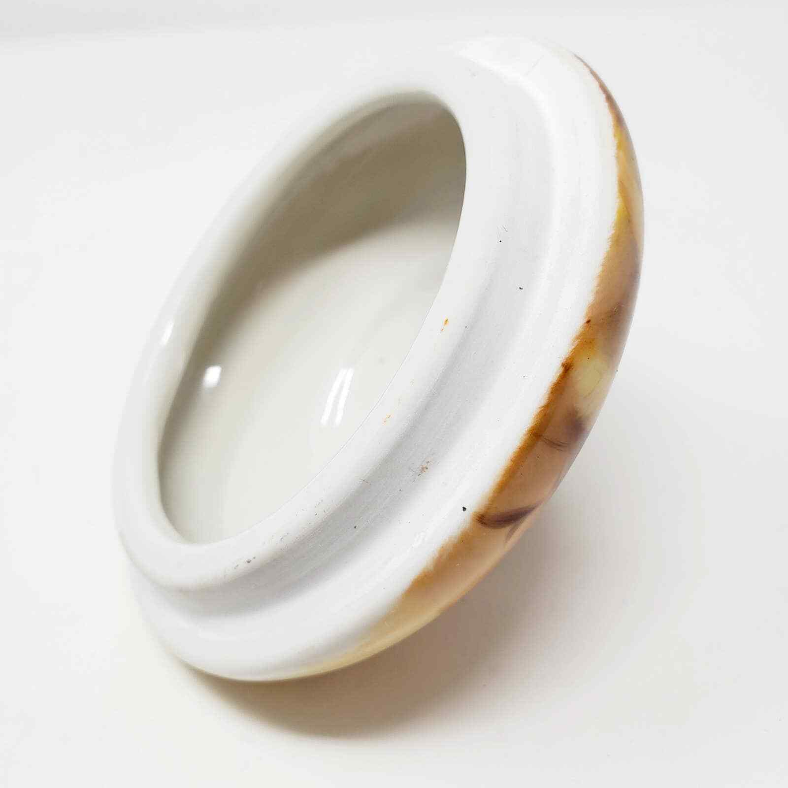 Vintage CSJose Handpainted Signed Floral Cottage Design Ceramic Jar Container