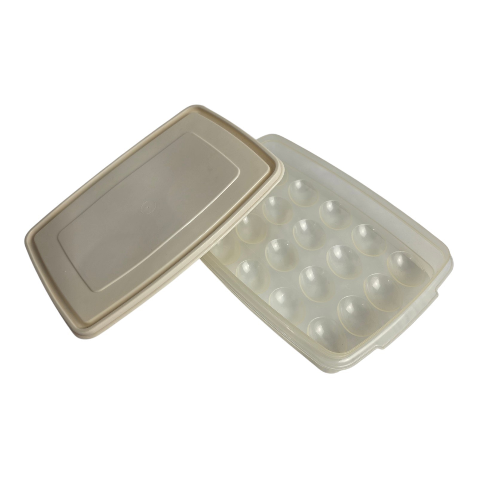 Rubbermaid 20 Deviled Egg Serving & Storing Tray Servin’ Saver 0070 & Almond Lid