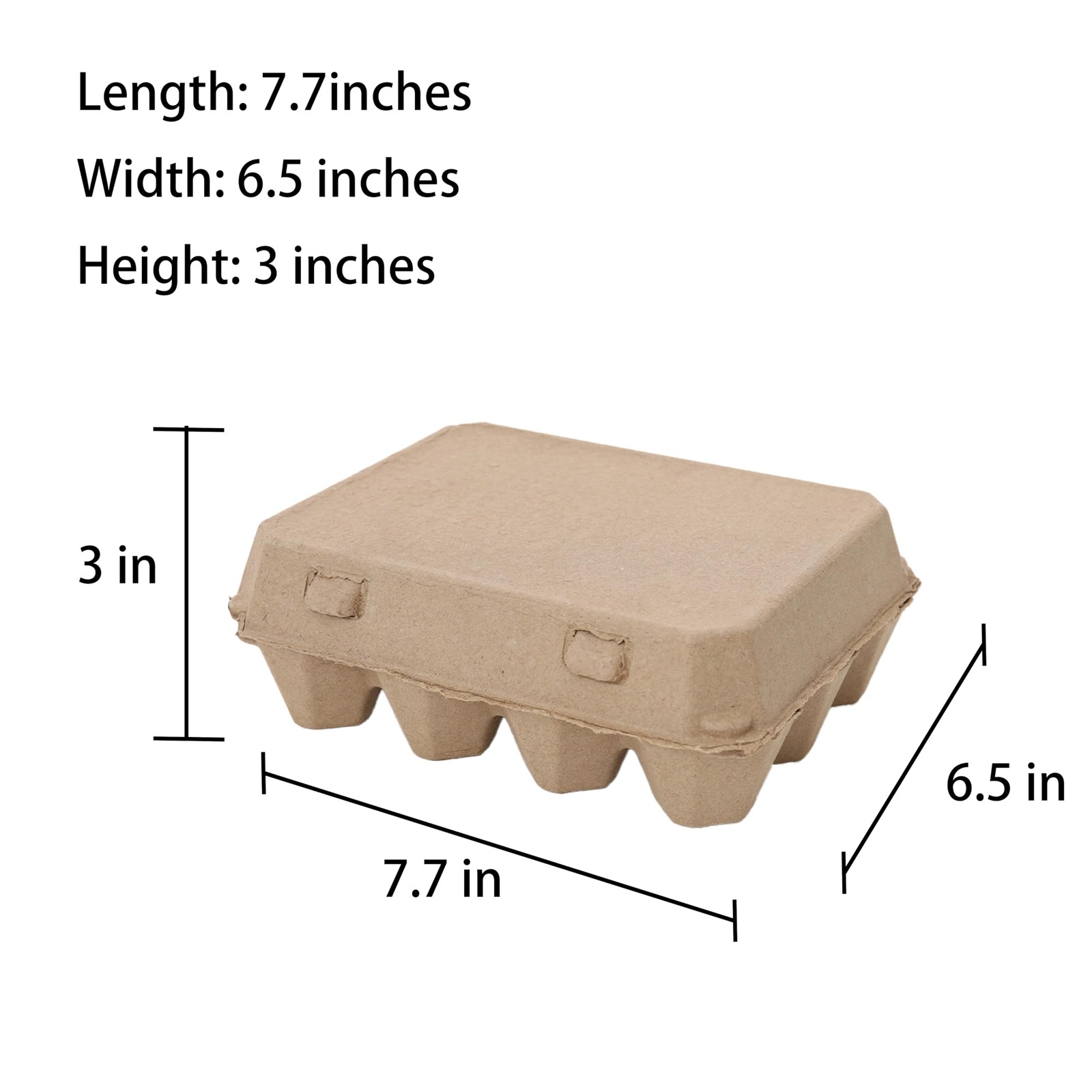 20 Pack Egg Cartons Bulk 3×4 Style Reusable Paper Pulp Chicken Egg Containers