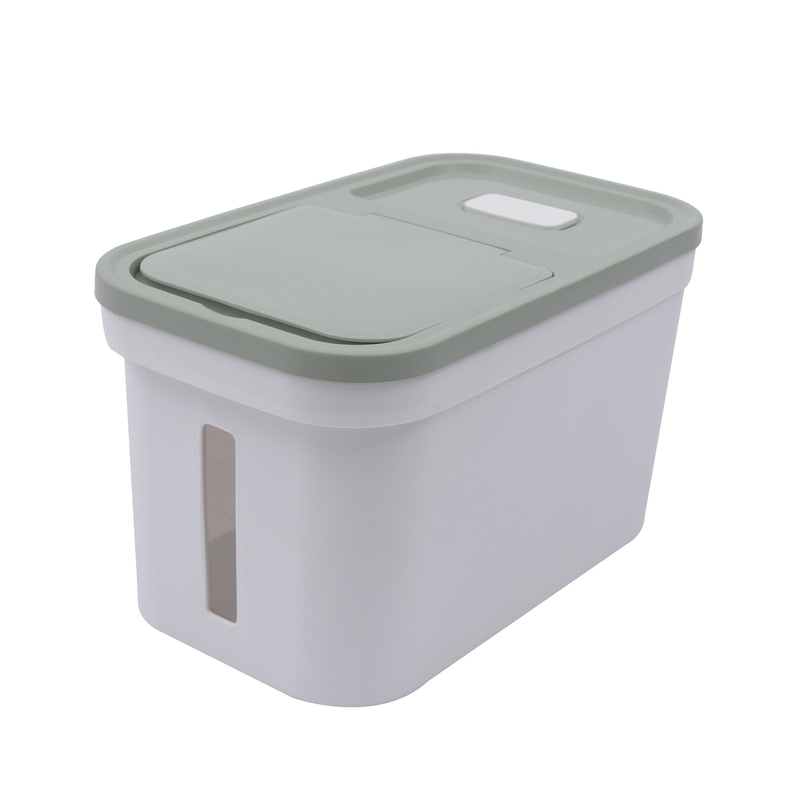 Storage Container Measuring Cup 20Lbs Airtight Flour Grain Storage Bucket