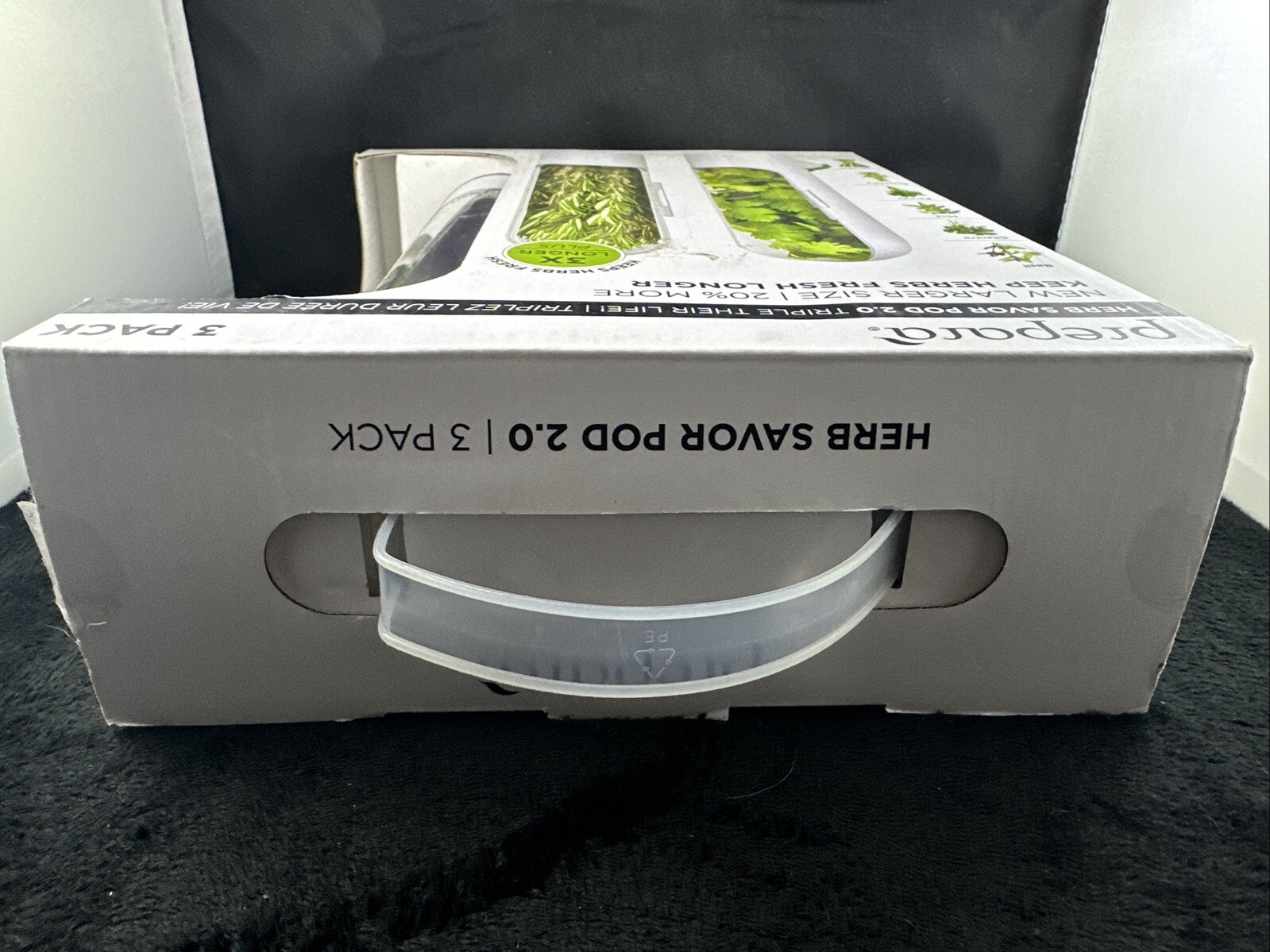Prepara Herb Savor Pod 2.0 Fresh Herb Storage, 3-pack NIB