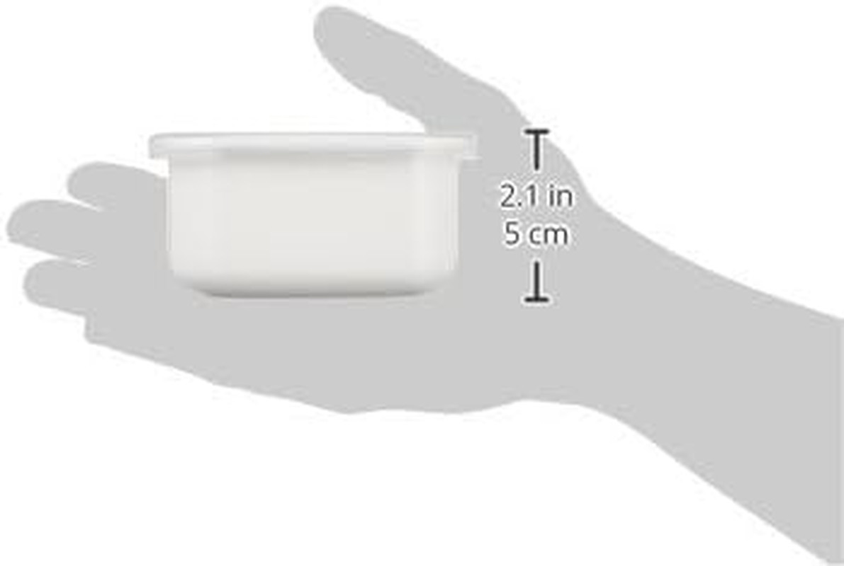 White Enamel Stockpot Food Container (S) Imported from Japan (One Pack)