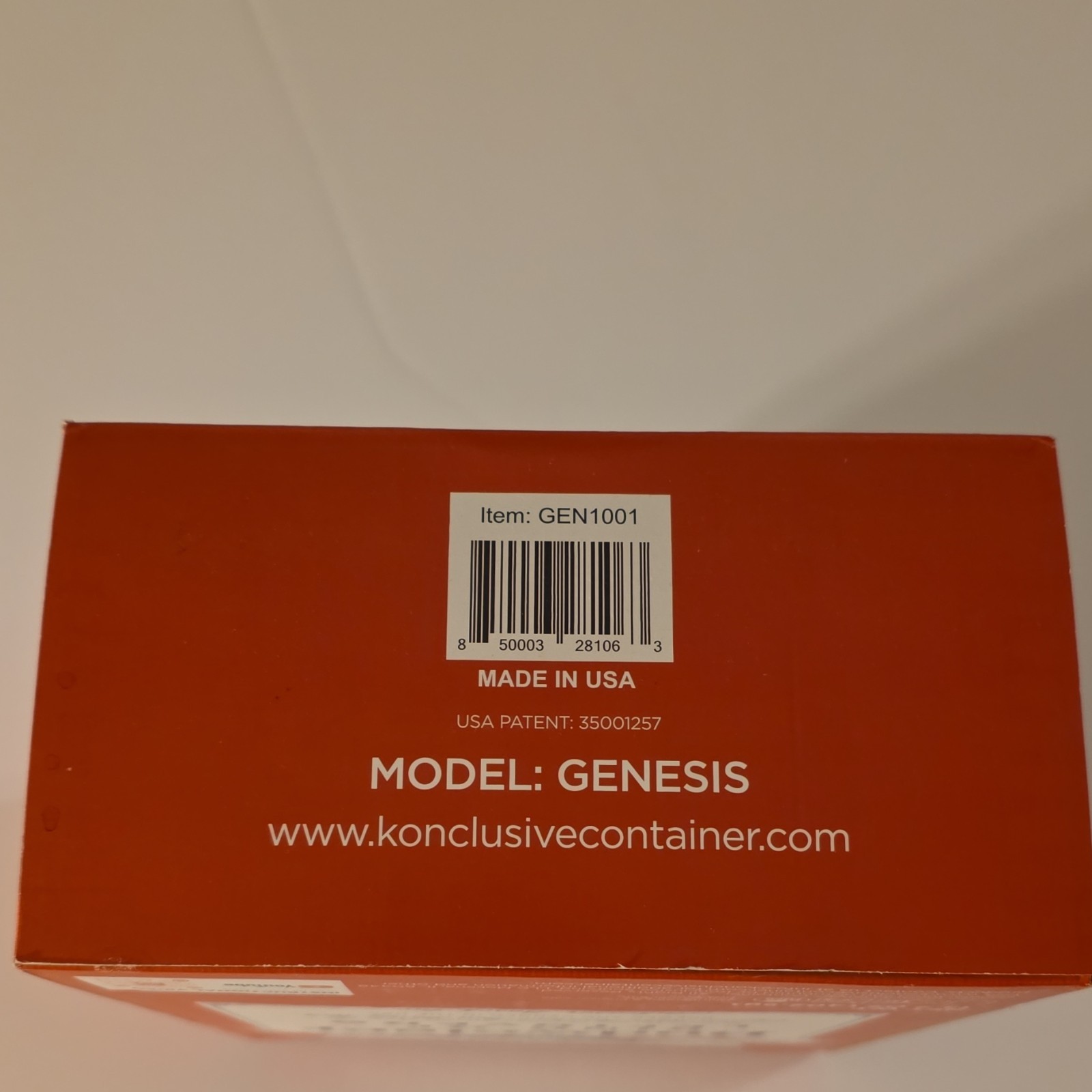 Konclusive Genesis Food Storage Container 14.2 oz Red White BPA Free GEN1001