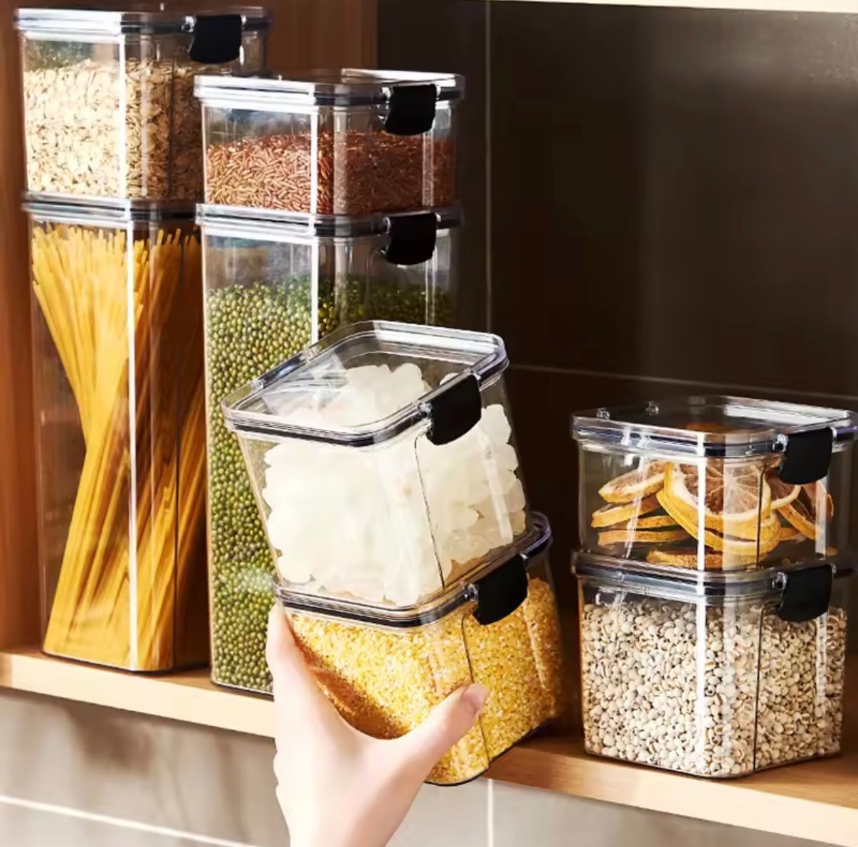 Sealed Jars Kitchen Grain Storage Organizer Large Tank Plastic Moisture-proof St