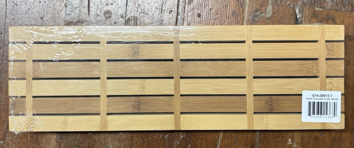 Heim Concept In Drawer Knife Storage Block Organizer Organic Bamboo Wood 11 Slot
