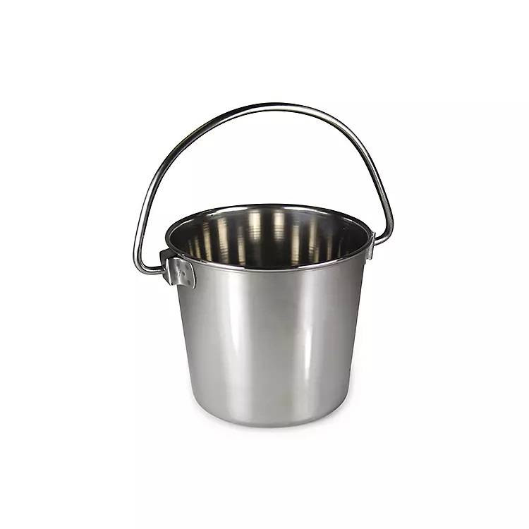 2 Quart Stainless Steel Bucket Pail With Handle 2 Quart Stainless Steel
