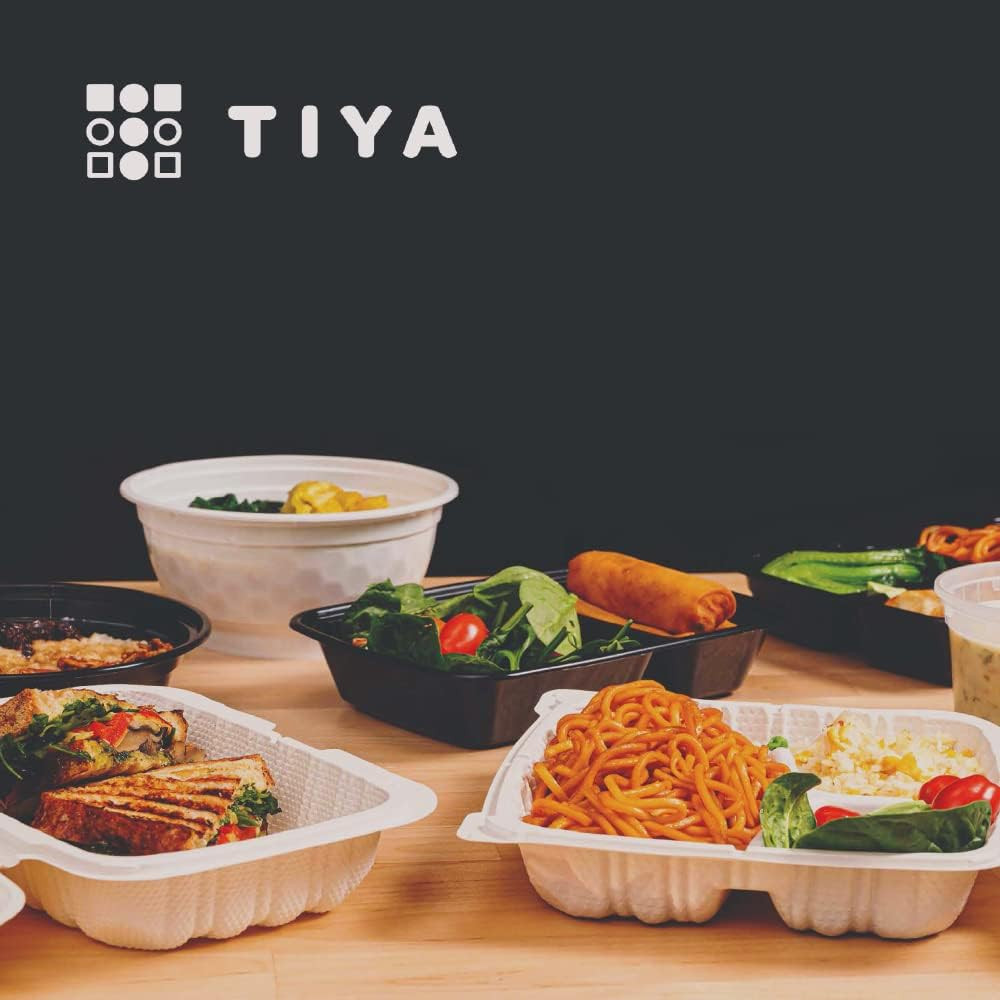 TIYA 240 Pack 24Oz Food Containers with Lids – Airtight & Reusable Storage