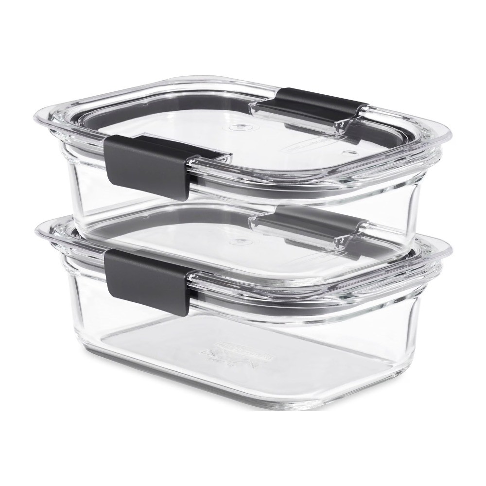 3.2 Cup Glass Food Storage Containers, Set of 2, Best Used