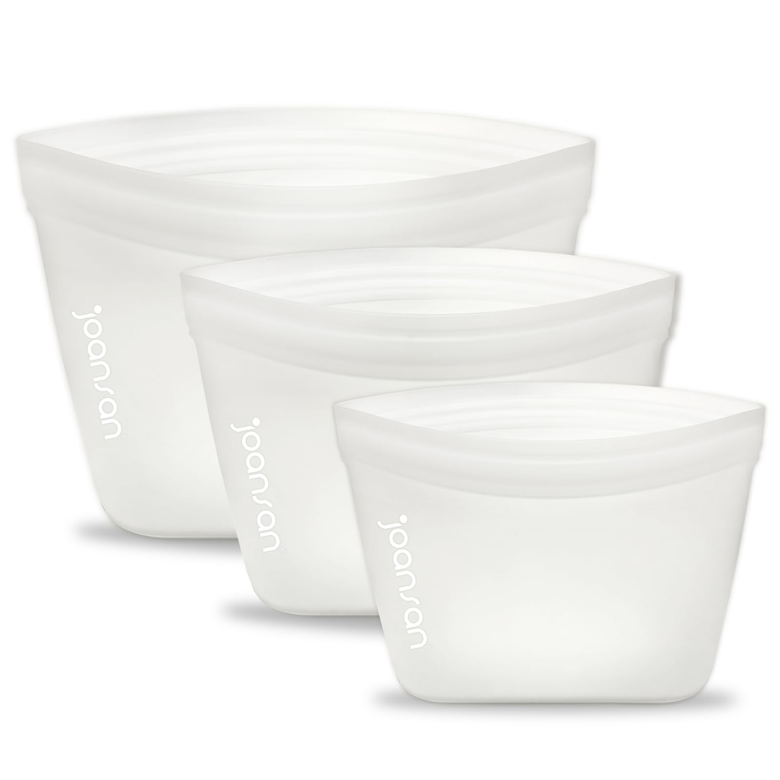 Reusable Platinum Silicone Food Bags, BPA-Free, Self-Seal & Leak-Free, Dishwa…