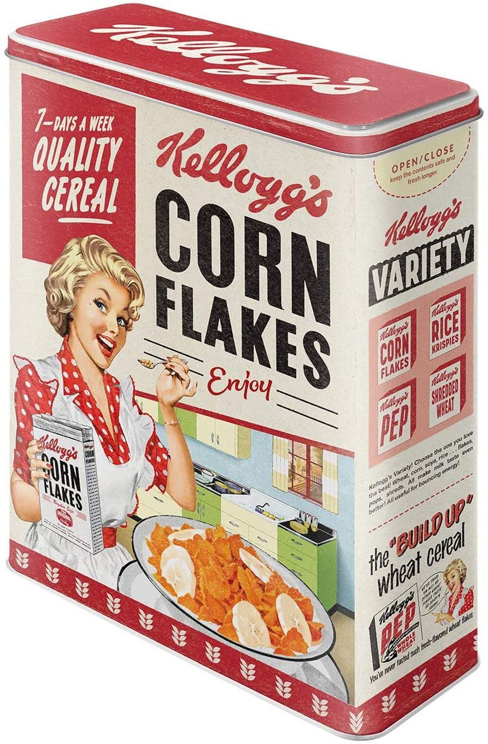Nostalgic-Art – Retro Metal Tea Coffee Storage Tin Jar Box XL – Kellogg’s Cereal
