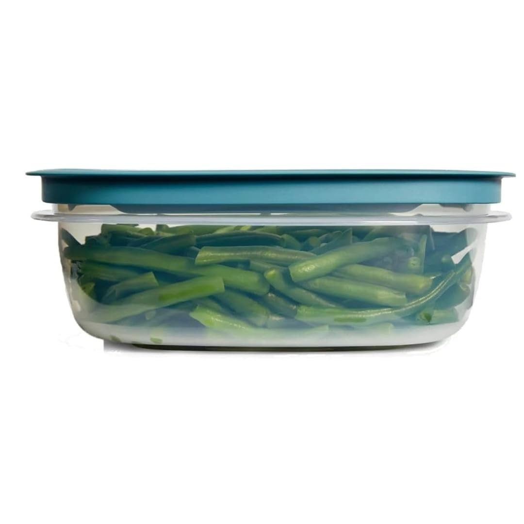 Rubber maid Storage Containers, Easy Find Lids, Teal, 9-cup, Flex & Seal, Lea…