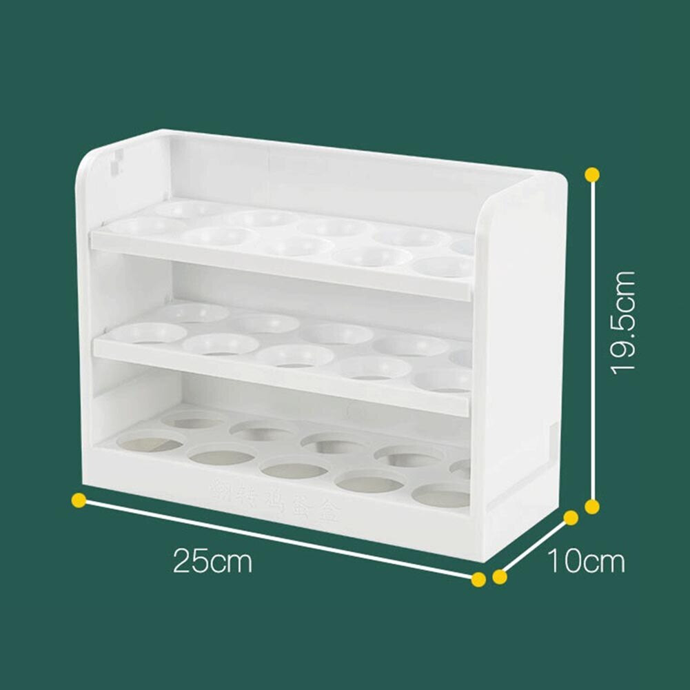 Kitchen Flip-Type Egg Storage Rack Fridge Organizer Creative Egg Holder Box