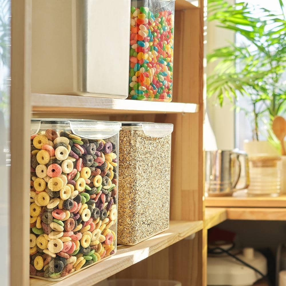 2-Pack Airtight Dry Food Storage Containers with Lids, Labels and Marker – Pantr
