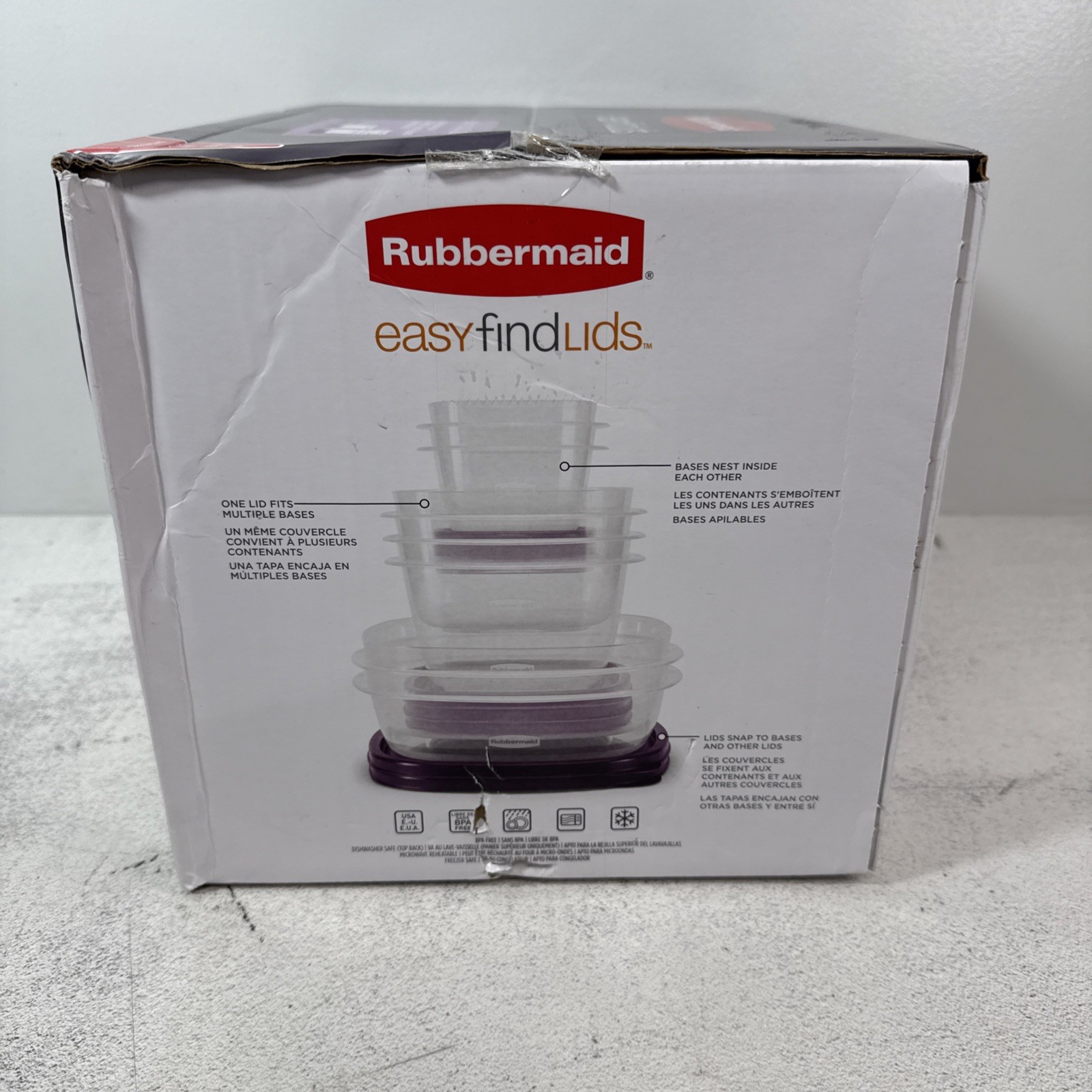 Rubbermaid 30PC Food Storage Set w Easy Find Lids LIMITED EDITION Amethyst NEW