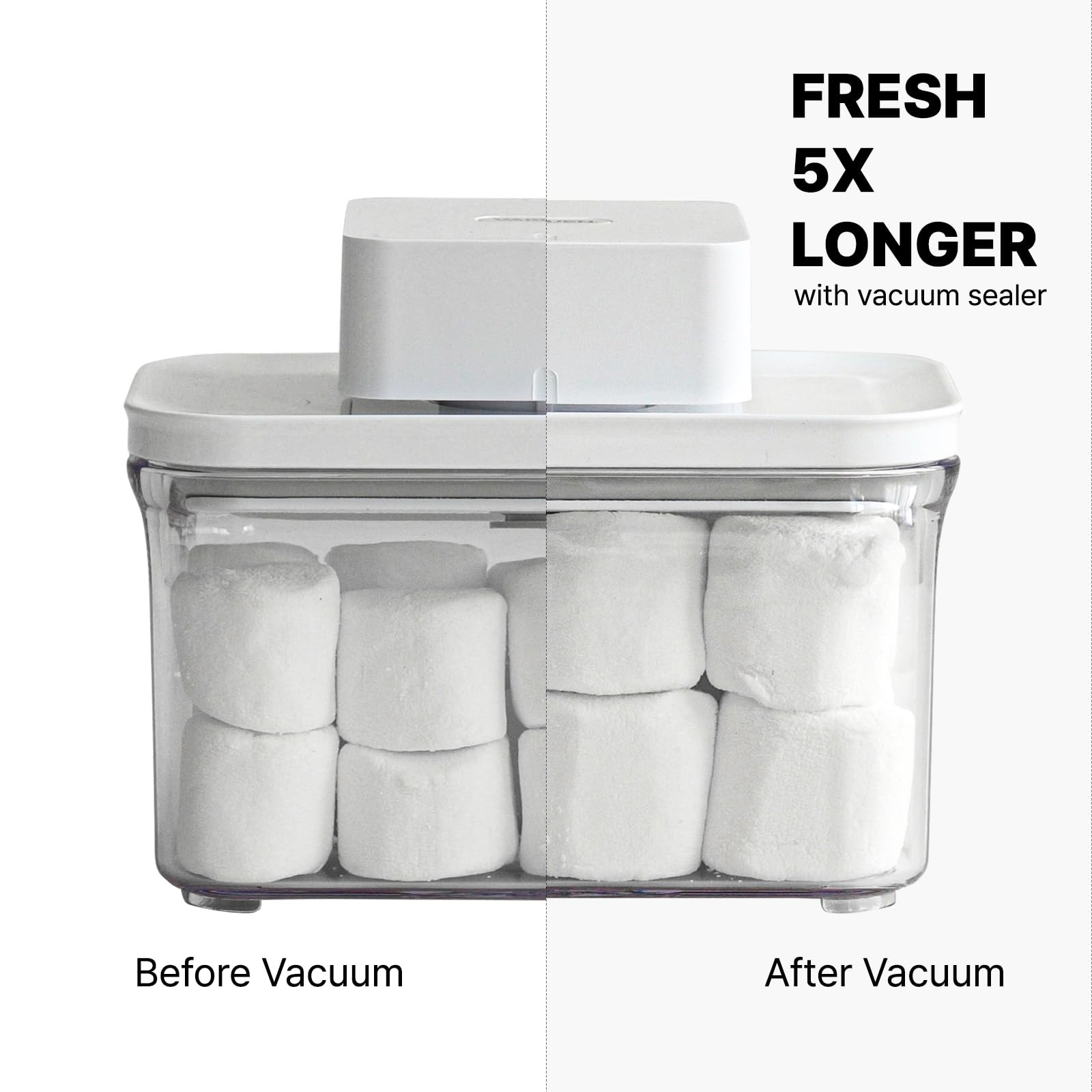 VAKUEN Premium Airtight Food Storage Containers Mega 8P/Set. Total 46.11cup,