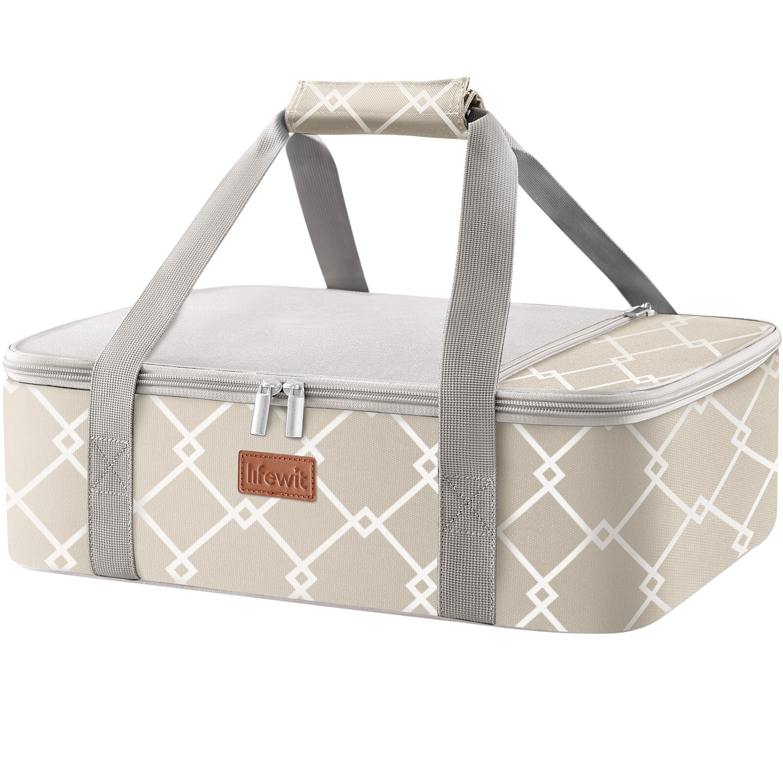 Lifewit Insulated Casserole Carrier for Hot or Cold Food,Fits 9″x13″ Baking Dish