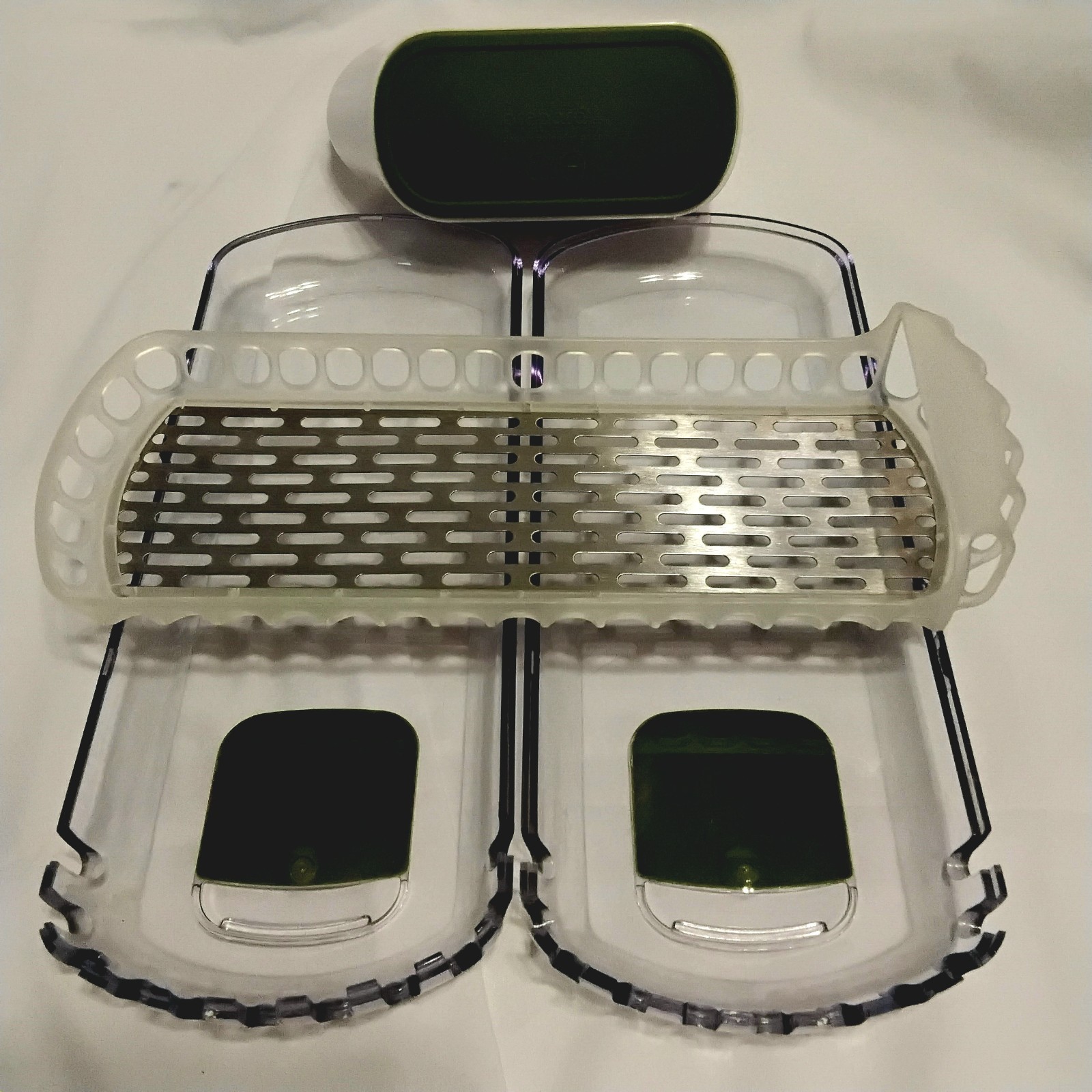 Prepara Herb Savor Herb Preserver Refrigerator Storage Container White Green