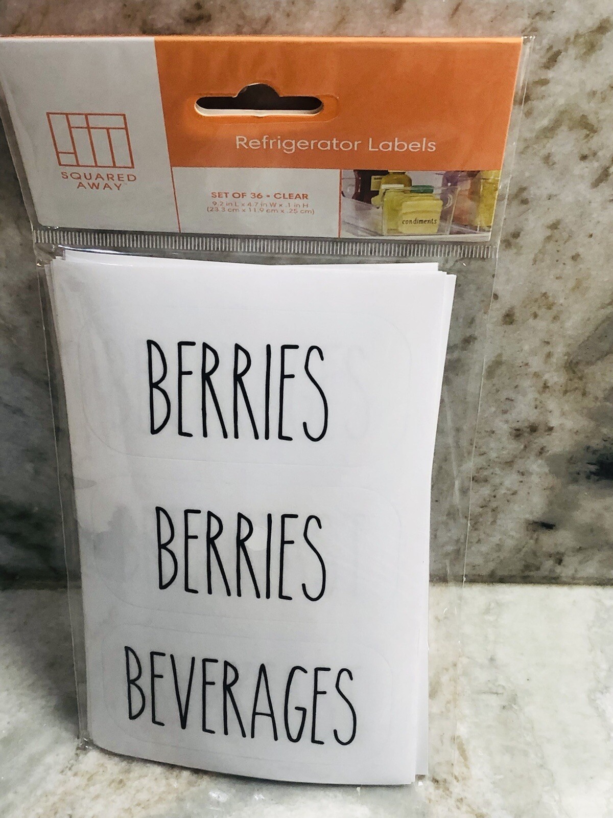 ShipN24Hours. New-Squared Away Refrigerator Levels 9.5” L X 4.7” W. Set of 36.