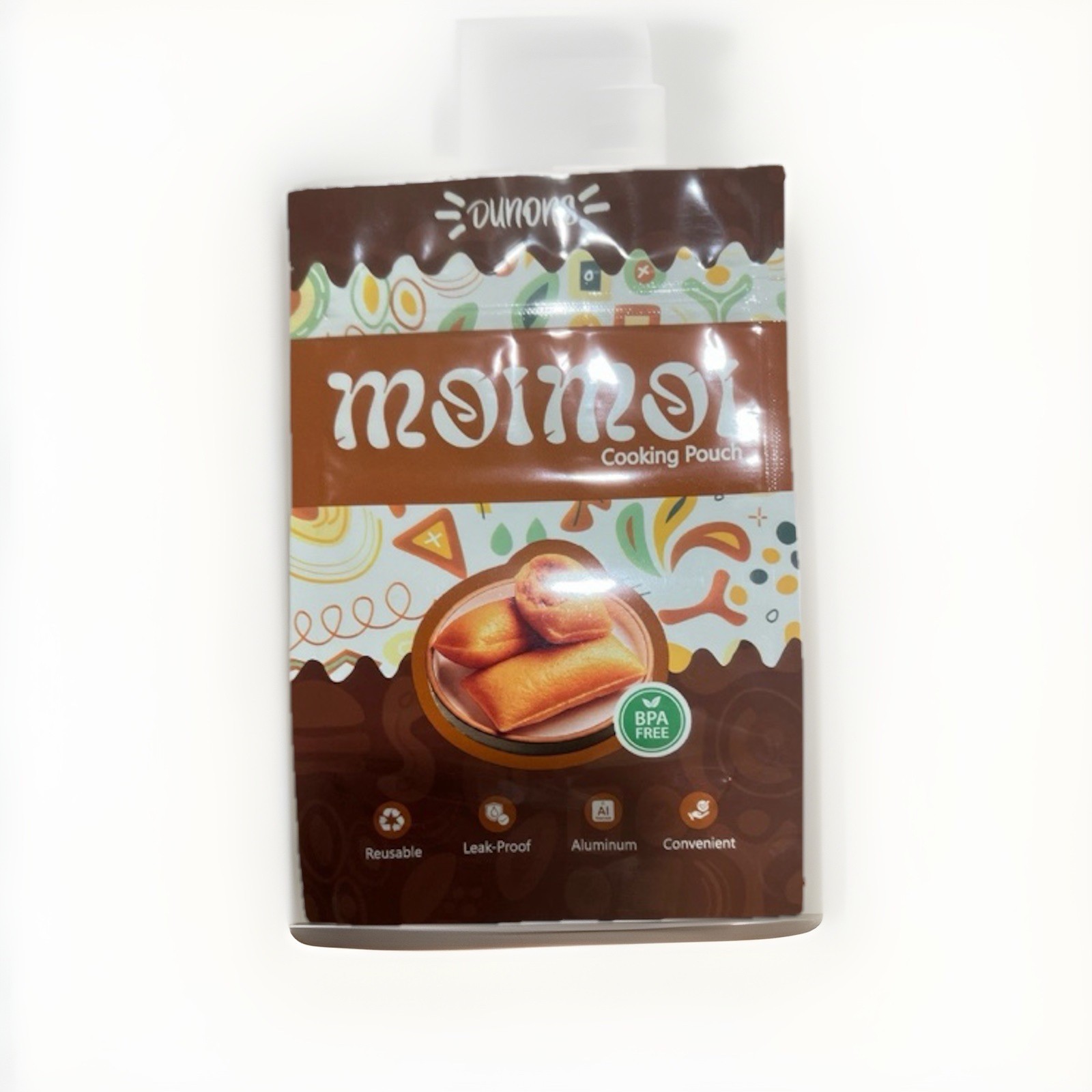 Moi Moi Cooking Pouch Non-BPA-Free, Aluminum Stand Up Pouches Leak Proof 100 Pck