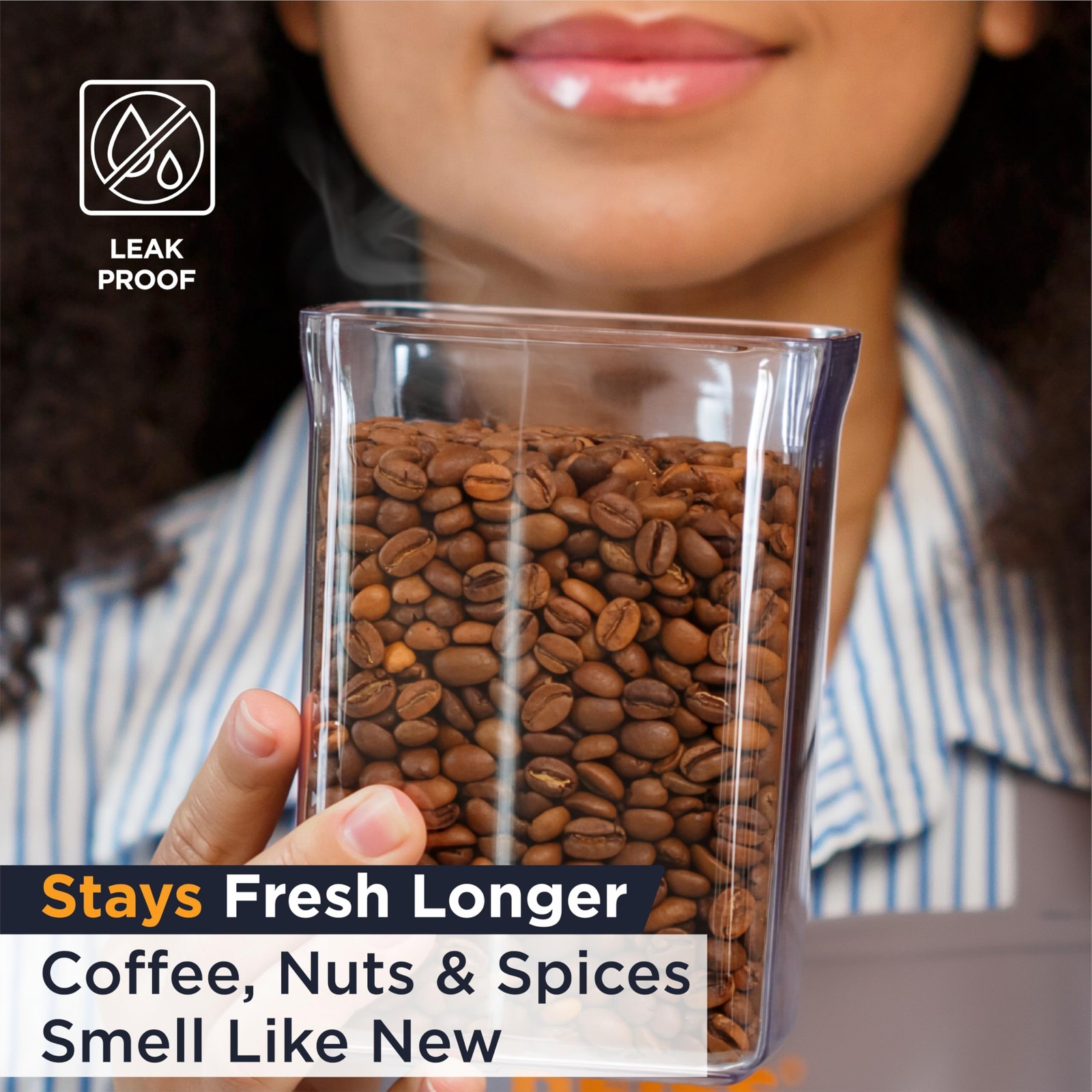 LUX Airtight Food Storage Containers with Lids – Pop Canisters Set for Pantry…