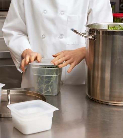 cambro Freshpro Mini Food Storage Container Set with Lid, Translucent 8 Small