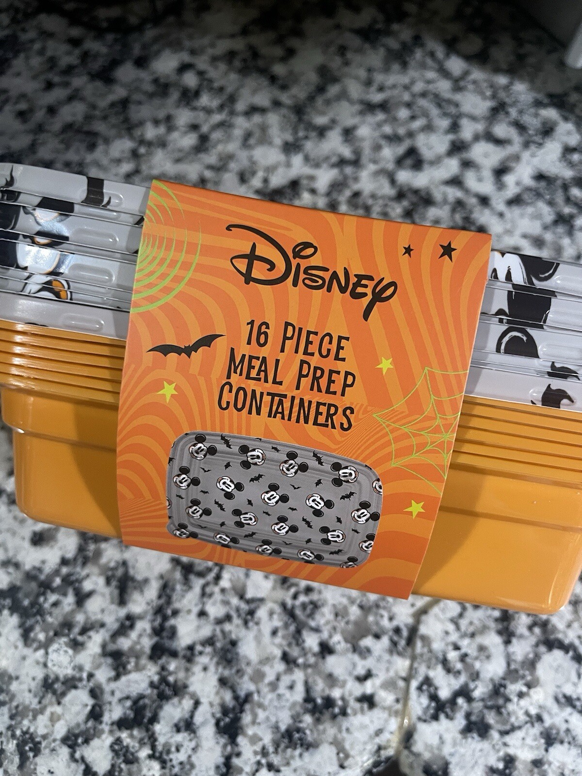 Disney Mickey Halloween Meal Prep Food Storage Containers 16 PIECE New Limited
