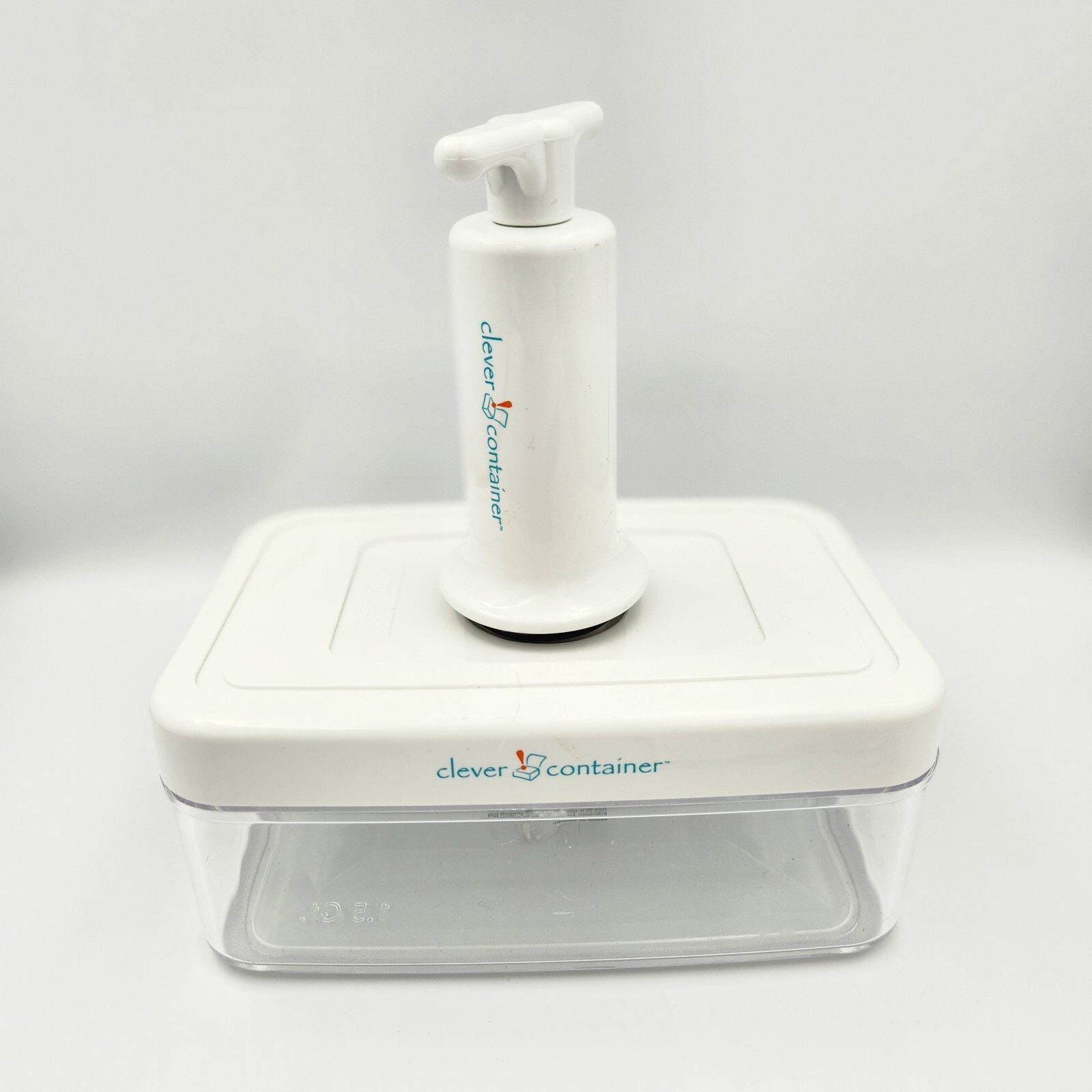 Clever Fresh Clever Container Vacuum Storage Container 1.5 Quart Size, With Pump