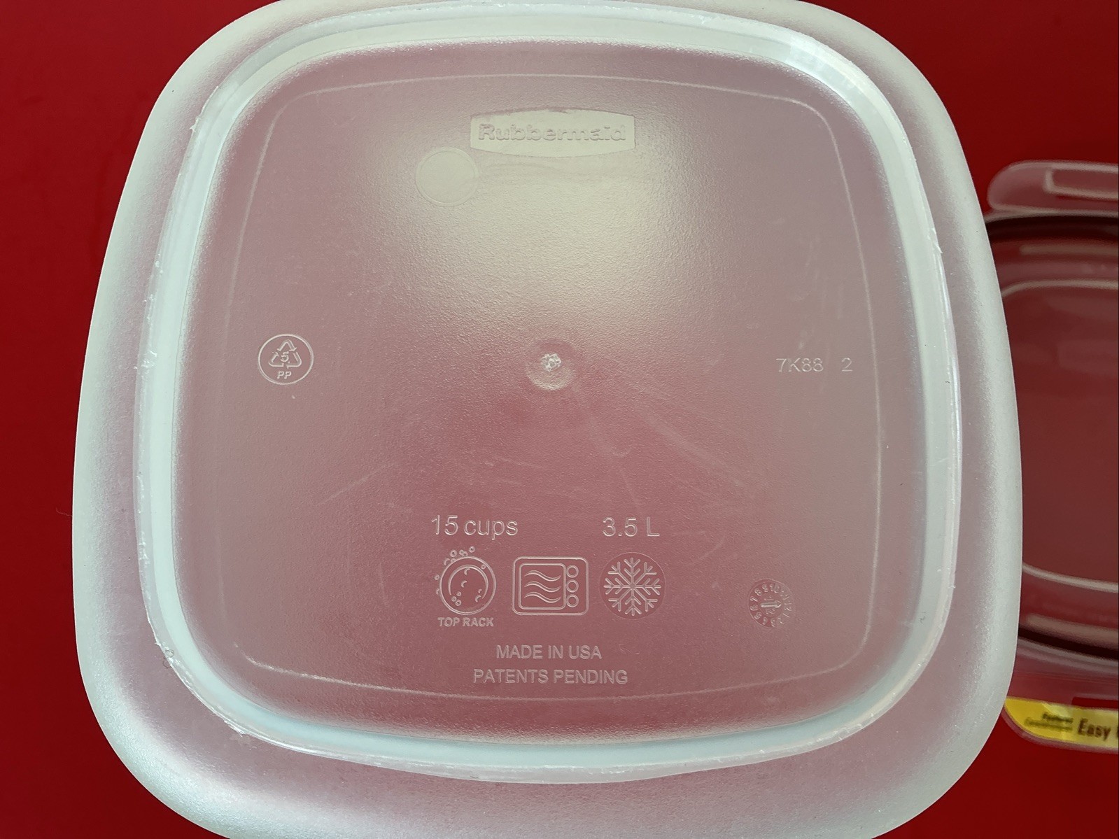 Rubbermaid 15 Cups 3.5L Lock-Its Food Storage Container w/ Easy Find Lid