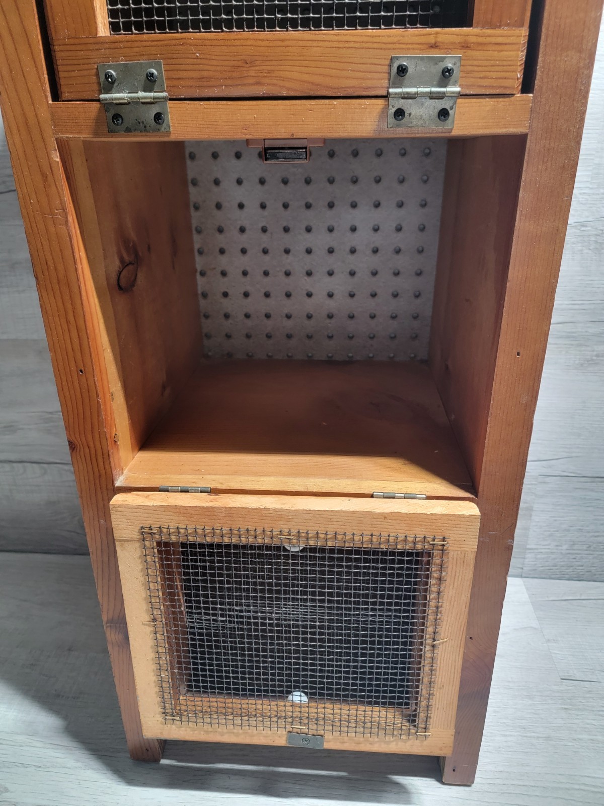Vintage Rustic Farmhouse Wooden Potato Vegetable Storage Bin Jelly Cabinet