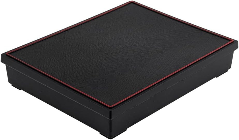 Restaurantware-12.2 x 9.8 x 2.4 Inch Compartment Lunch Large, Black