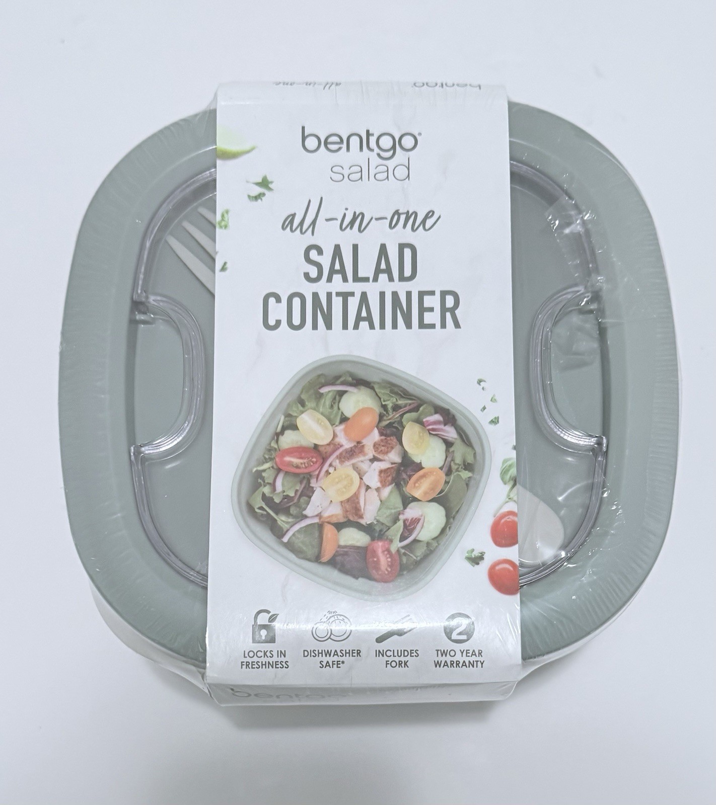 Bentgo All In One Stackable Salad Lunch Container Grey! Brand New SEALED