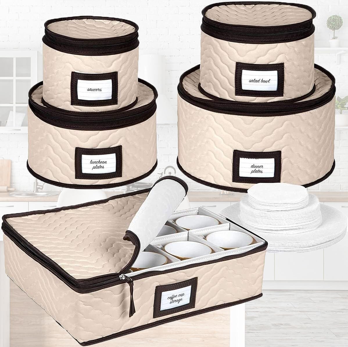 China Storage Containers 5-Piece Set Moving Boxes 5 Piece Set, Beige
