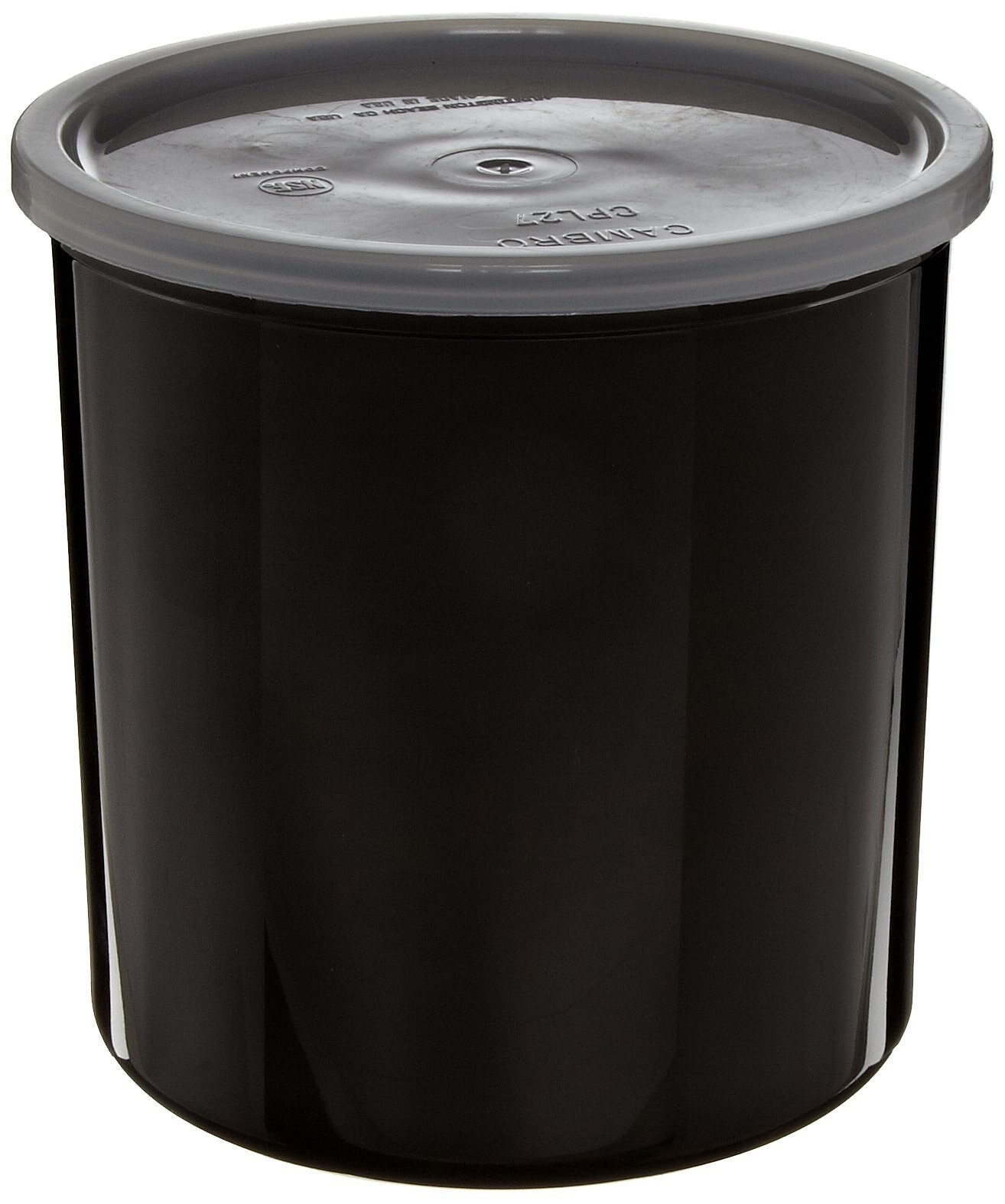 CP27 Black Plastic Solid Crock 2.7 qt Capacity 6-3/4 Inch Height Container