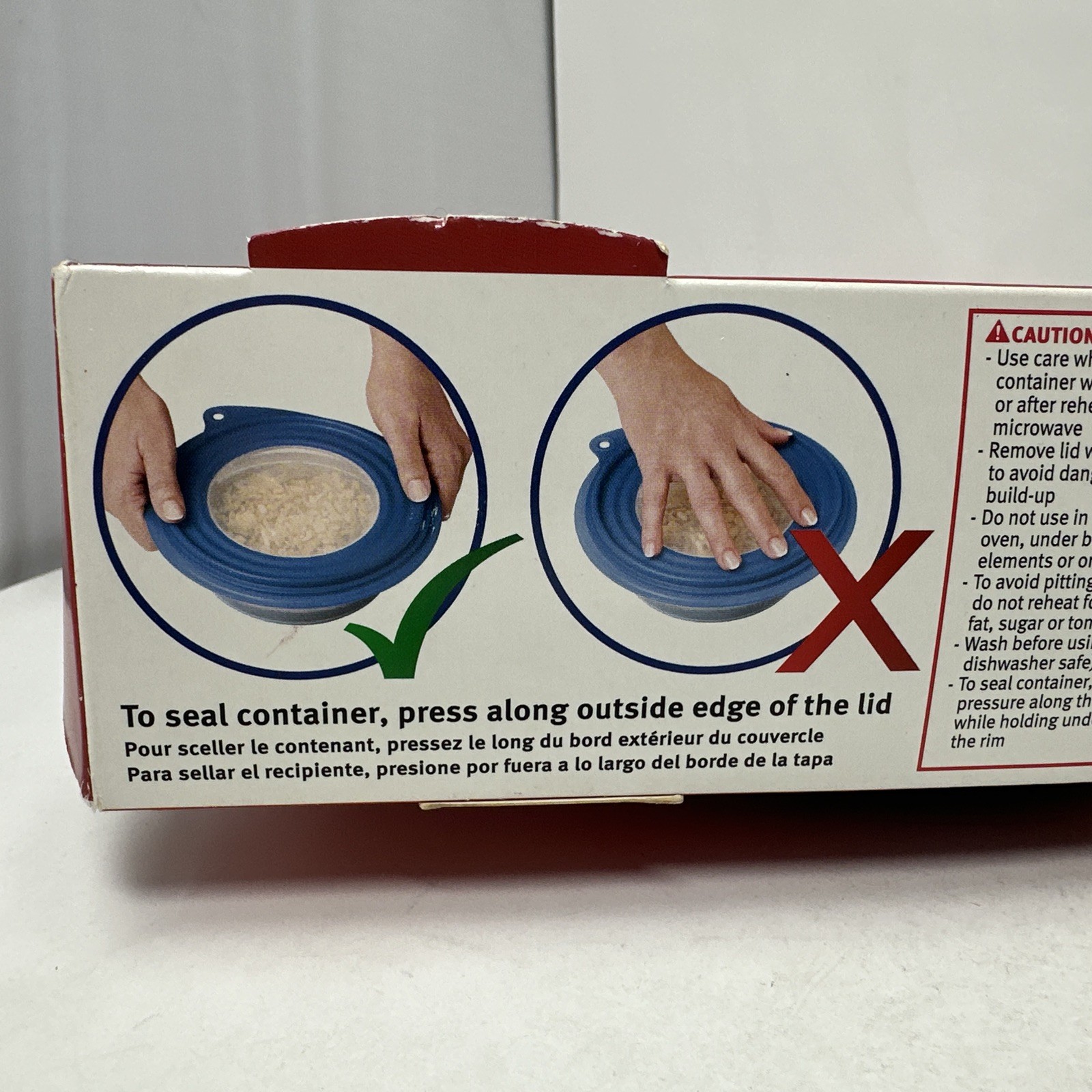 Rubbermaid COLLAPSIBLE 4 Cup Food Storage Container Blue Bowl Lid Vintage RARE