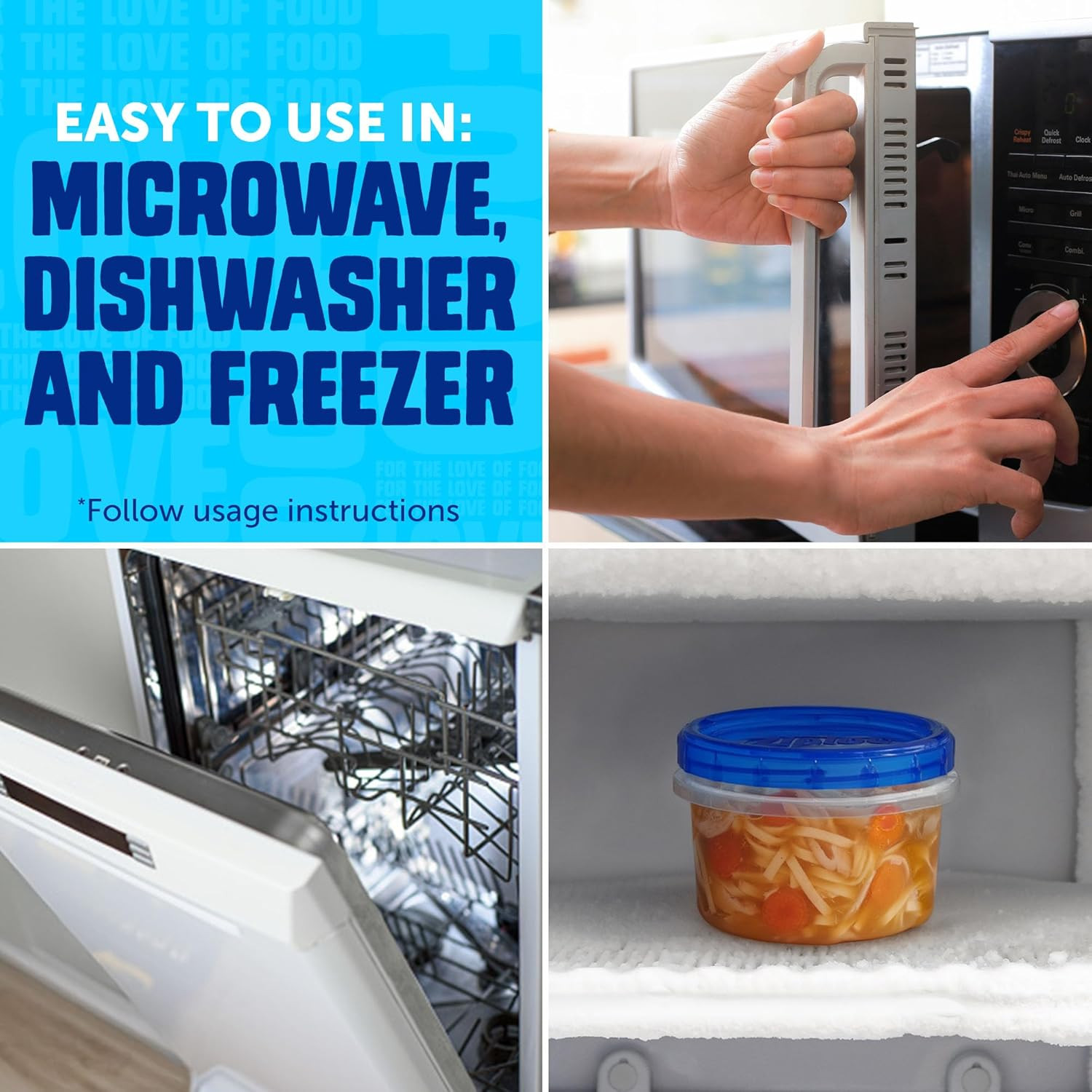 Ziploc Twist N Loc Food Storage Containers, Leak Resistant Design, Small Round,