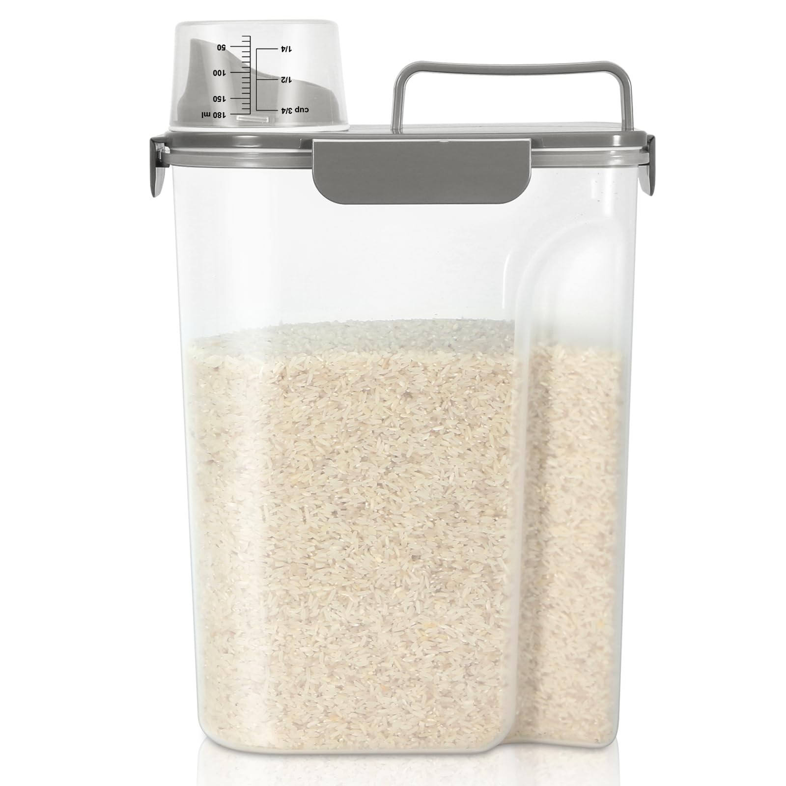 TBMax Airtight Rice Container 10 Lbs, Cereal Dispenser, Pet Cat Dog Food Stor…