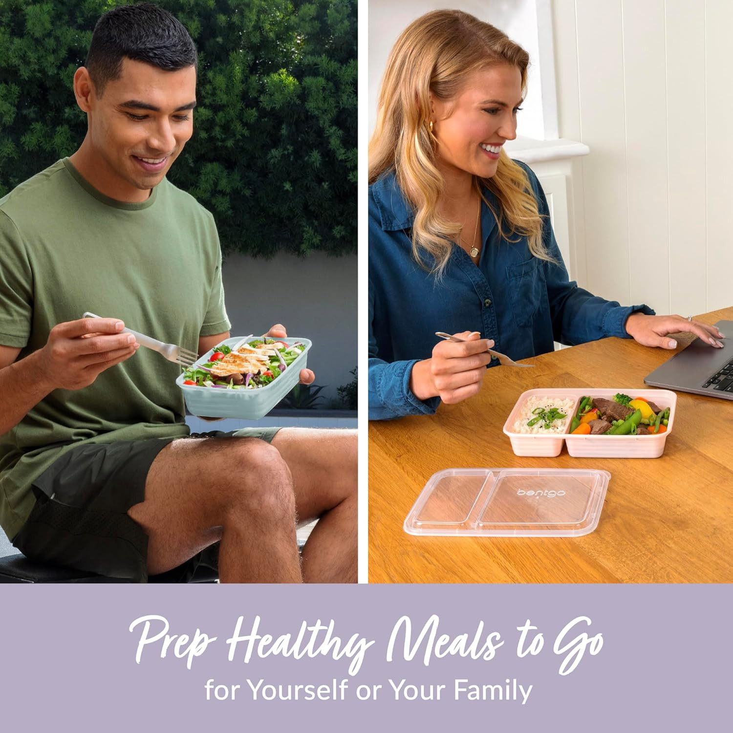 Bentgo Prep 60-Piece Meal Prep Kit – Reusable PFAS & Bpa-Free Food Containers, 1