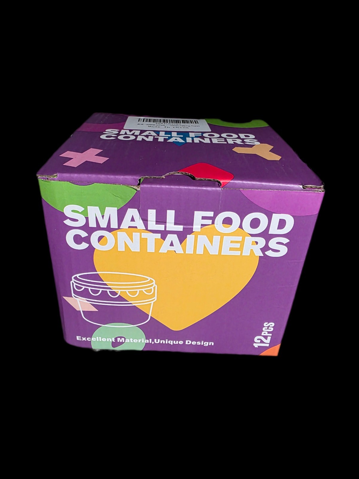 12 Pack 8oz Reusable Small Plastic Containers with Screw Lids Small Food Storage
