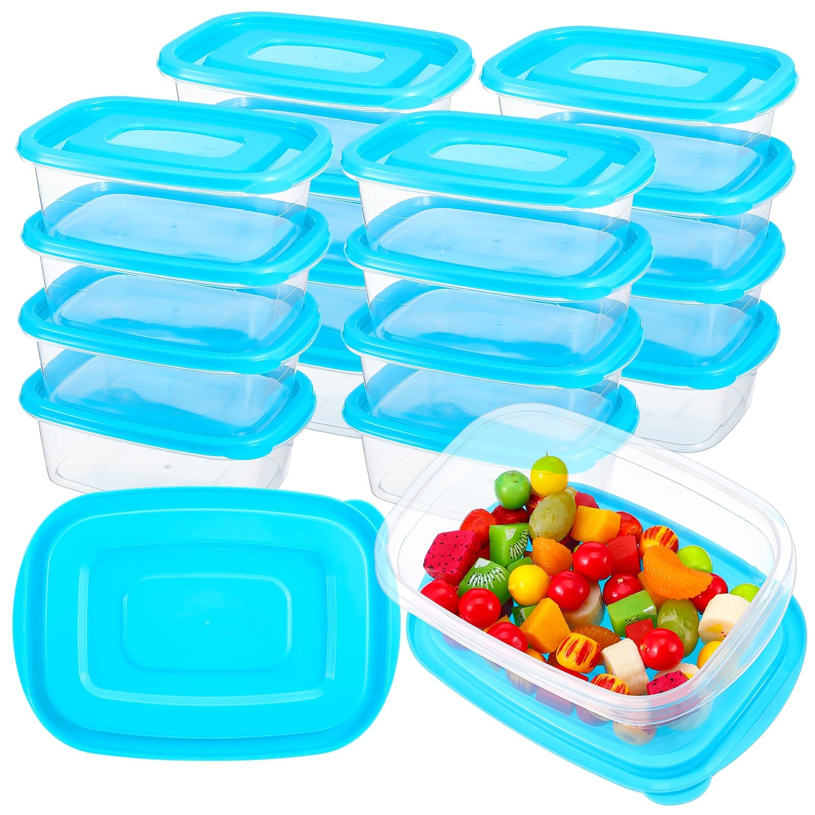 18 Pcs 33 Oz Plastic Food Storage Containers with Lids Portion Box Sets with …