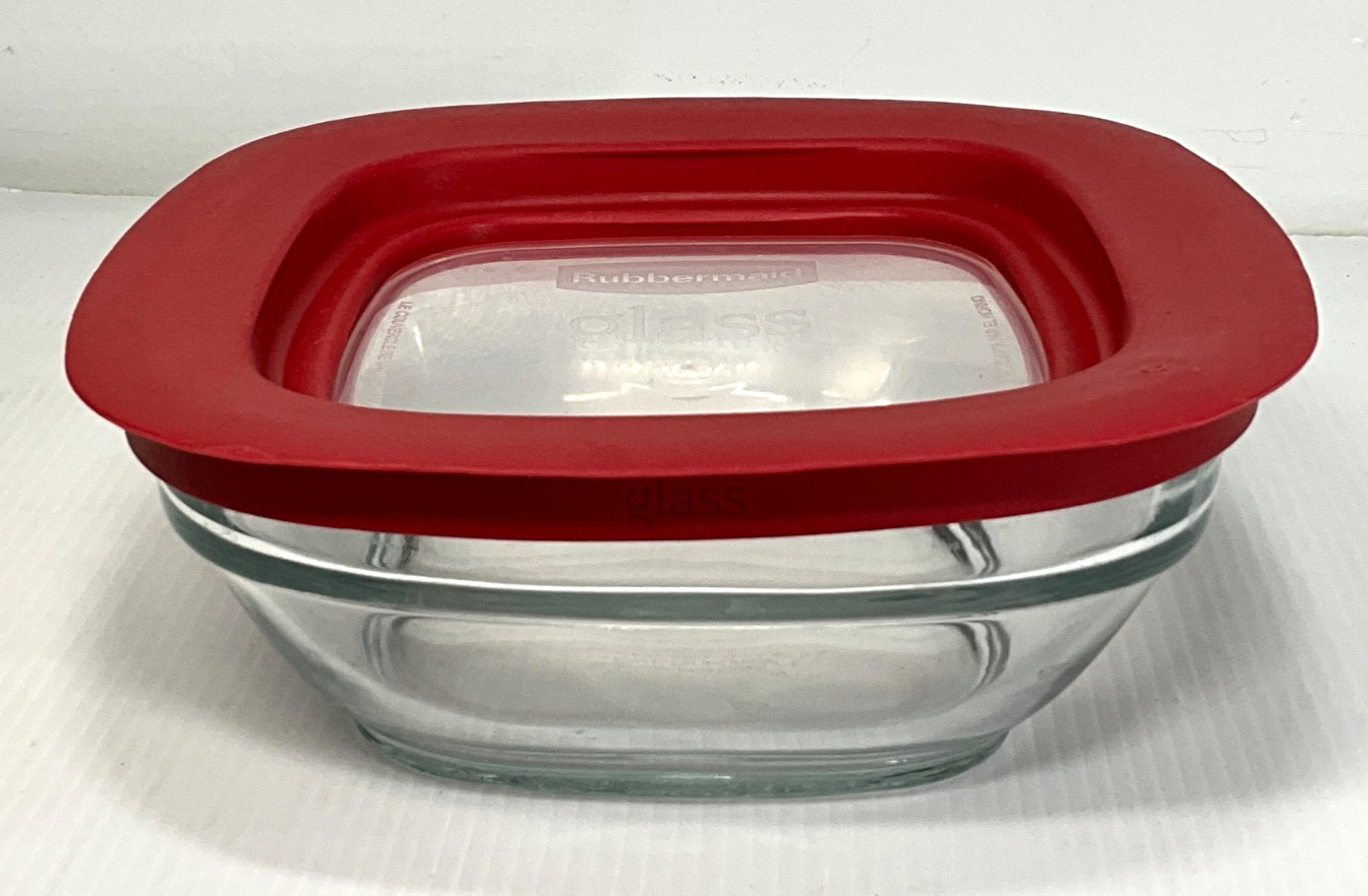 Rubbermaid Glass 2.5 Cup/591ml Food Storage Container Bowl WITH LID 7N62