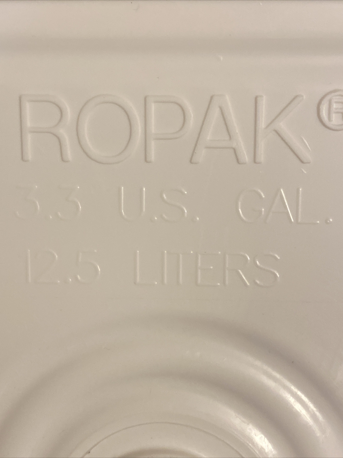 Plastic 3.3 Gal/25Lb/12.5kg capacity food grade HDPE2 bucket~snap on lid~*5 ct.*