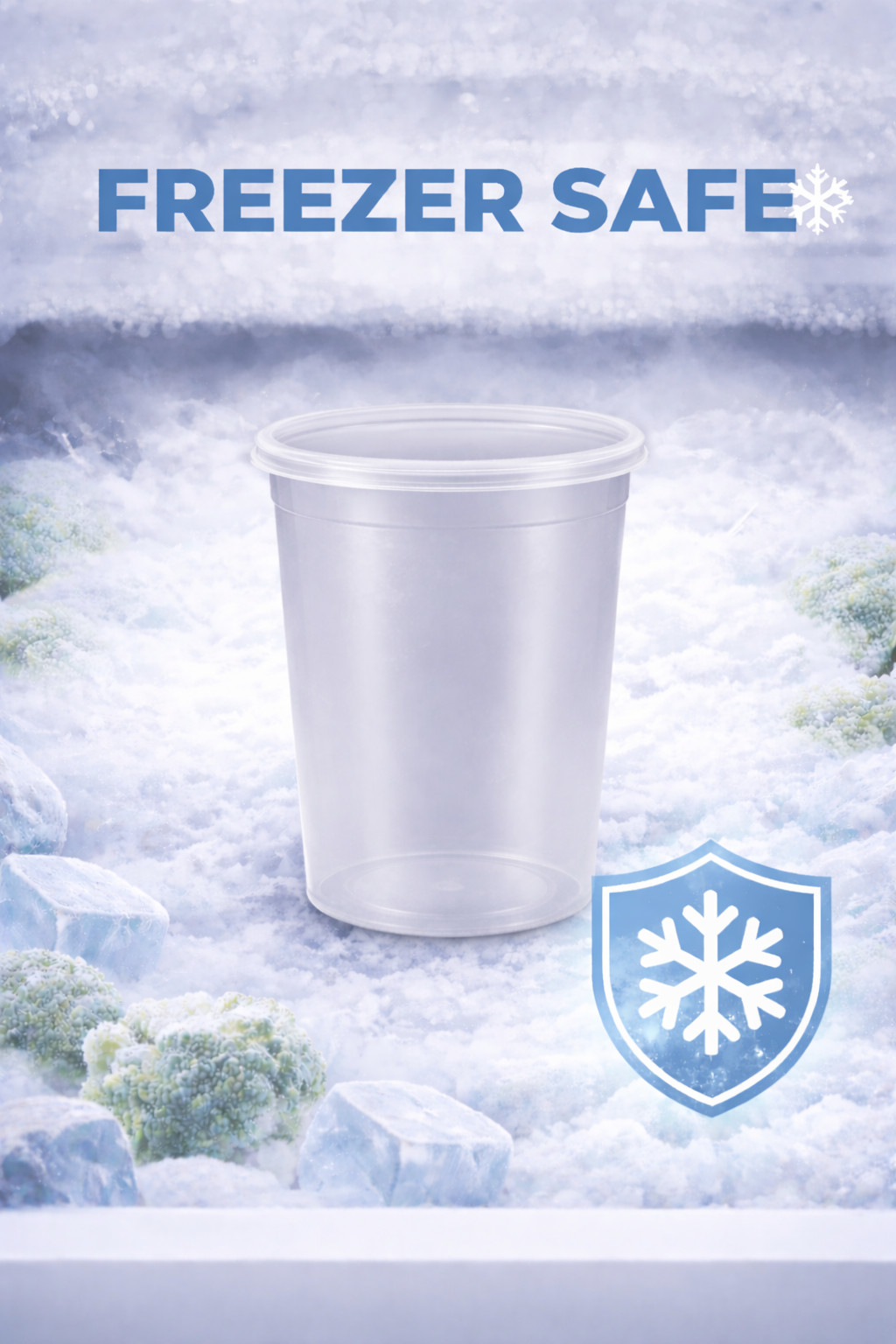 32oz One Time Use Plastic BPA Free Food Prep Deli Cup