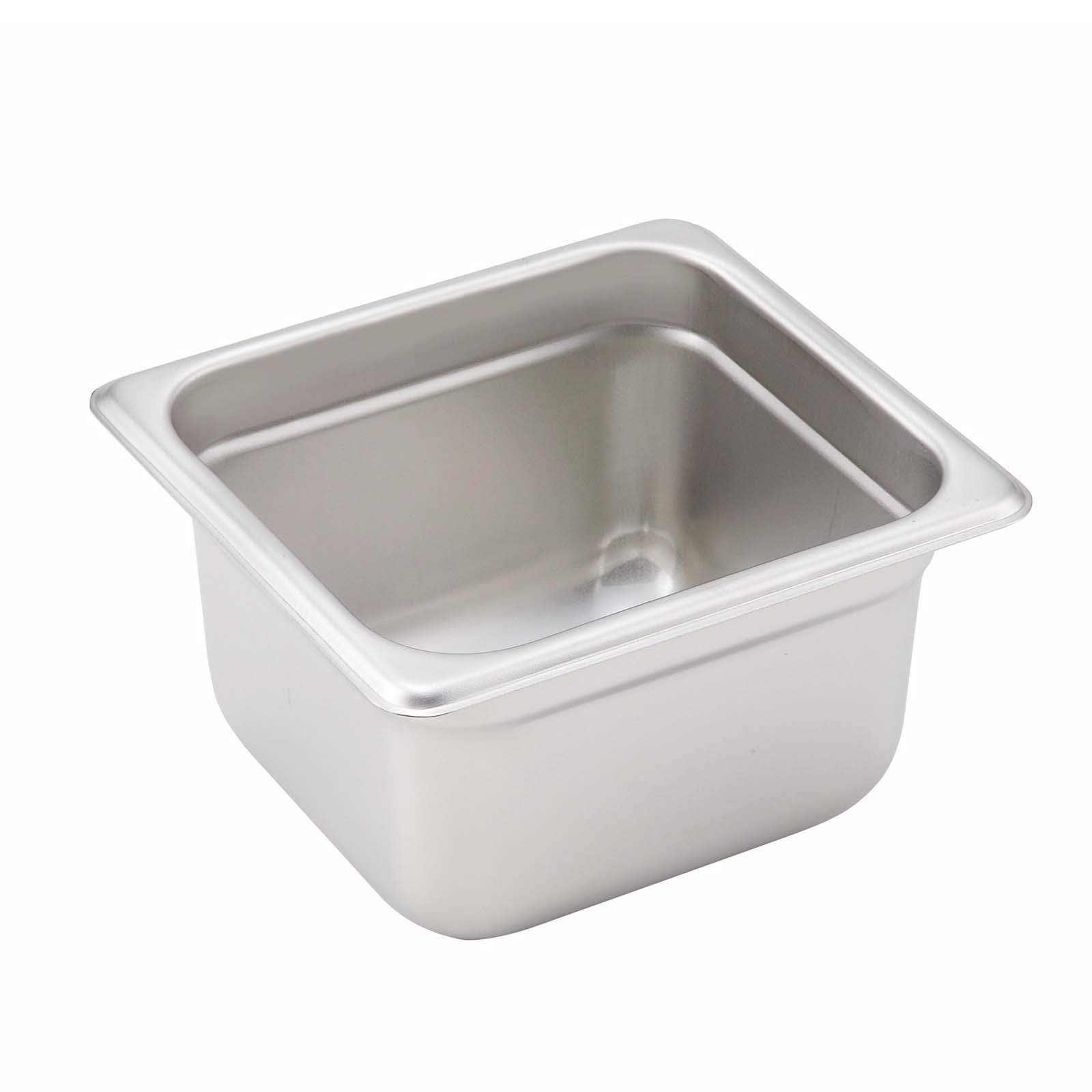 1/6 Size 4″ Deep Metal Food Pan/Steam Table Pan Anti-Jam 22 Gauge