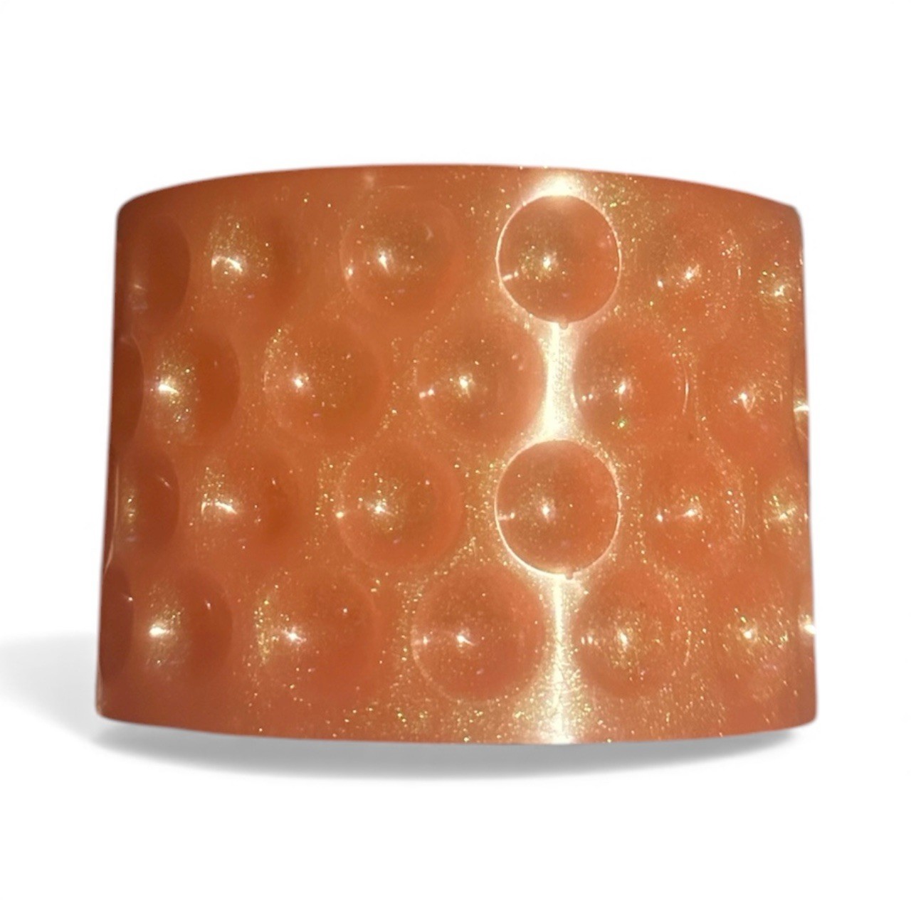 redish orange resin food safe dotted dish And For Trinkets And Organizer