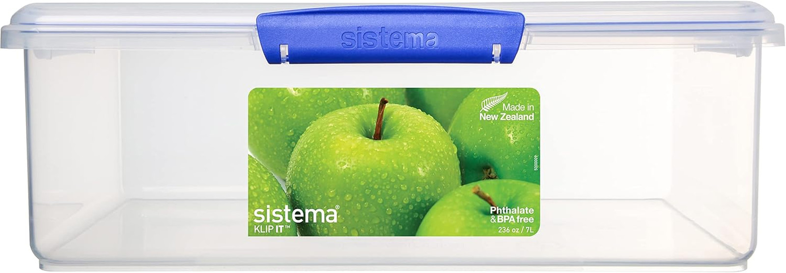 Sistema KLIP IT Large 7L Food Storage Container, Airtight & Stackable, Dishwashe