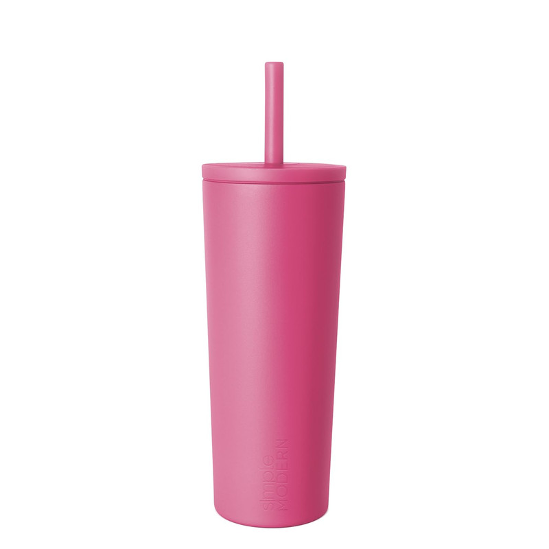 Simple Modern Insulated Tumbler Lid And Straw Leak-Proof Iced Coffee Cup