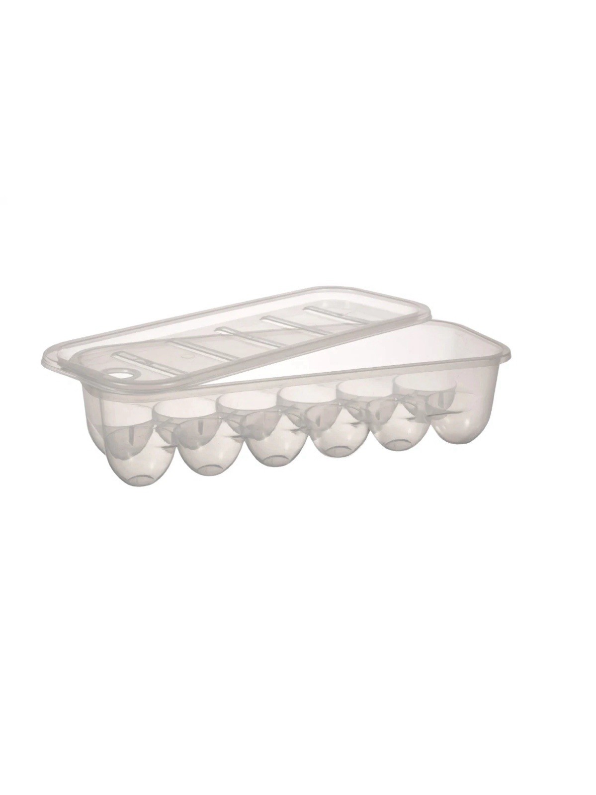 Eco Home Egg Container Tray For Refrigerator 12 Egg Container With Lid & Handle