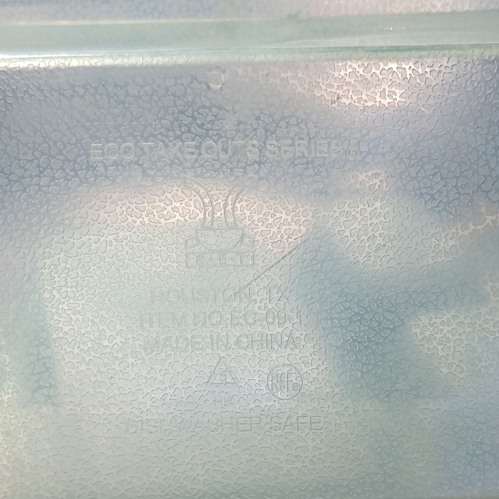 Eco Takeouts Series 4pc 16oz Rectangular Plastic Containers Snap Lids
