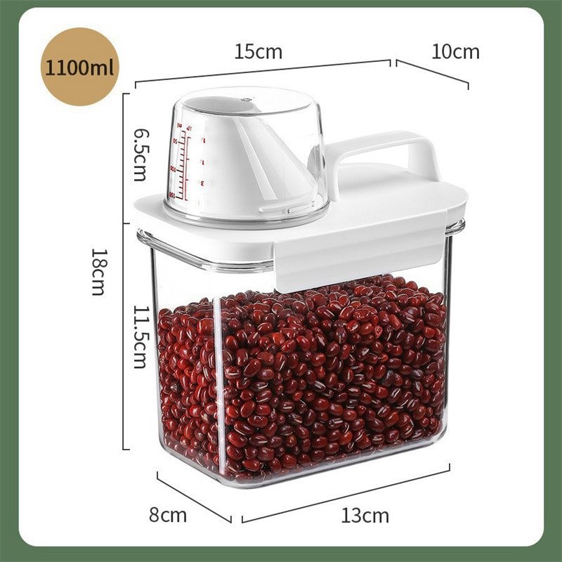 Box Clear Washing Powder Storage Airtight Laundry Plastic Multipurpose Detergent