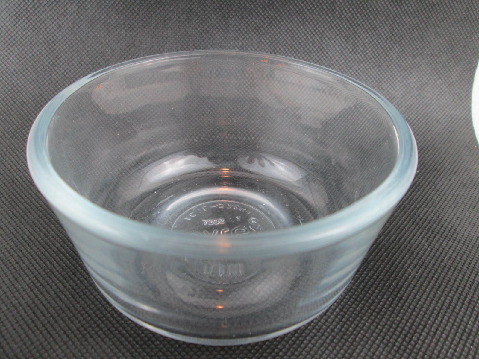 Pyrex 7202 1 Cup 236 mL Clear Round Glass Food Storage Bowl No Lid Made in USA